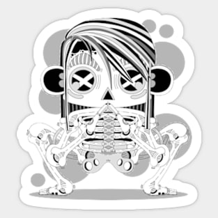 Squat pose Sticker